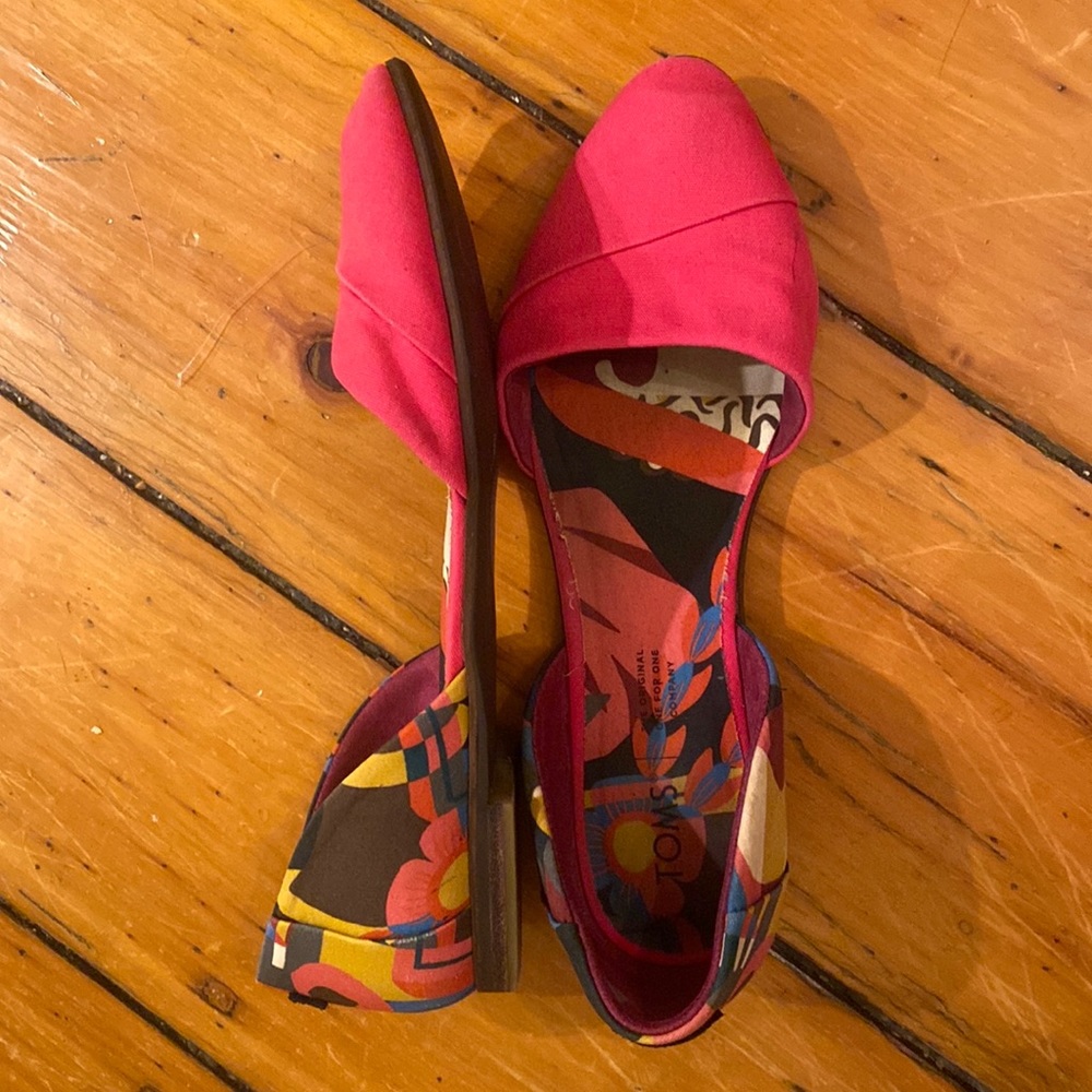 Fuchsia Toms Jutti D'Orsay Flats